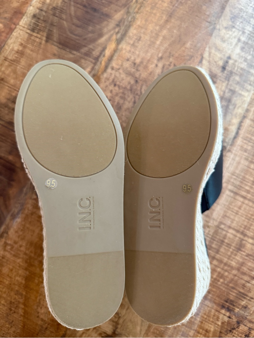 I.N.C. International Concepts Cicily Espadrille Wedge Sandals in Black, Size 9.5 - Picture 6 of 6